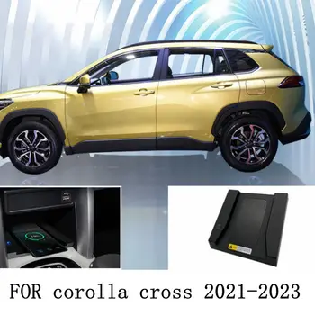 Автомобильное Беспроводное Зарядное Устройство Qi Мощностью 15 Вт Для Toyota Corolla Cross 2021 2022 2023 Аксессуары Для Телефона Быстрое Зарядное Устройство Holde Auto Products