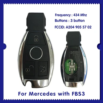 Для оригинального ключа для Mercedes с системой FBS3 keyless go 434 МГц A204 905 57 02 1 комплект/2ШТ CN002061