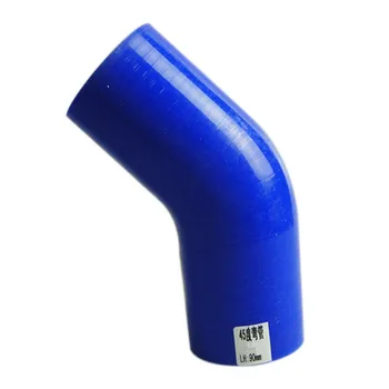 Синий 45-градусный колено из силиконовой резины С изгибом 60 мм силиконового шланга промежуточного охладителя охлаждающей жидкости