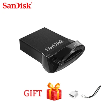 SanDisk USB 3,1 Флэш-накопитель Ultra Fit 32 ГБ Флешка 64 ГБ Флэш-карта памяти 128 ГБ 256 ГБ 130 МБ/с. 16 ГБ Мини U-диск Для ПК/Ноутбука