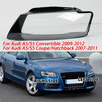 Заменить Оригинальный Абажур Для Audi A5 2008-2011 Автомобильное Защитное Переднее Стекло Крышка Фары Головного Света Крышки Линз Абажура Shell