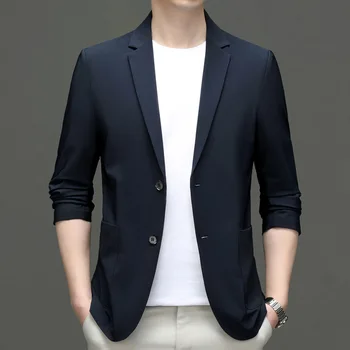 5842-2023 мужская новая корейская модная куртка для бизнеса и отдыха, костюм класса люкс