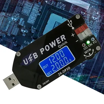 ZK-DP3D ЧПУ USB Регулируемый Модуль питания с регулируемым Напряжением 1-30 В 2A 15 Вт Постоянный Ток USB TYPE-C Преобразователь постоянного тока