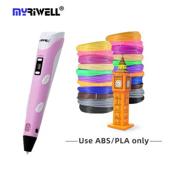 Myriwell 3d-ручка Для письма, печать, Pla-нить, дисплей, 3d-ручка, профессиональный USB-рисунок для детей
