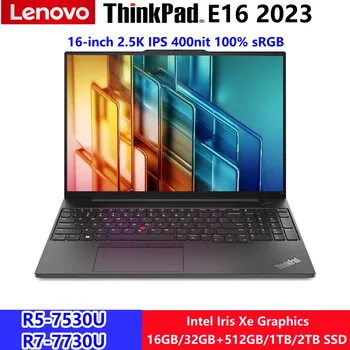 Ноутбук Lenovo ThinkPad E16 2023 Ryzen R5-7530U/R7-7730U 16 ГБ + 512 ГБ SSD 16 “2,5 K IPS 400nit Экран Оперативная память Поддержка Расширения Ноутбук