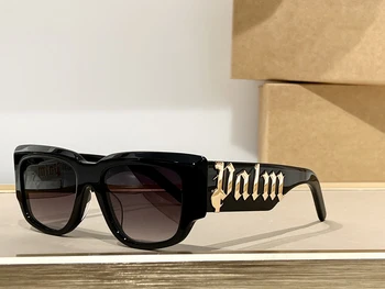 Лучшие Высококачественные солнцезащитные очки Palm PERI005S размера 53-19-145 для мужчин в титановом стиле, модные дизайнерские солнцезащитные очки для женщин с коробкой