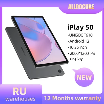 Alldocube iPlay 50 Планшет с 10,4-дюймовым экраном 2K 4 ГБ/6 ГБ оперативной памяти 64 ГБ/128 ГБ ПЗУ с двумя SIM-картами LTE Android 12 USB-C iplay50 Google Play