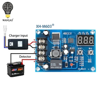 WAVGAT модуль управления зарядкой XH-M603 Цифровой светодиодный дисплей для хранения литиевой батареи зарядное устройство Переключатель управления плата защиты