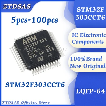 5-100 Шт STM32F303CCT6 STM32F303CC STM32F303C STM32F303 STM32F CCT6 STM STM32 микросхема MCU 48-LQFP
