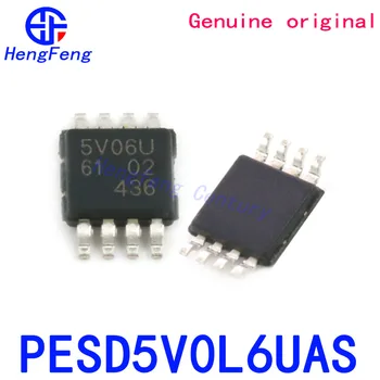 10 шт./лот PESD5V0L6UAS MSOP-8 ESD-подавитель/TVS-диод низкой емкости с 6-кратной диодной защитой от электростатического разряда, новые оригинальные