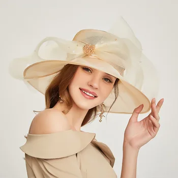 Модная индивидуальная плоская кепка из органзы, изысканный элегантный банкетный цилиндр в британском стиле, женская дорожная солнцезащитная шляпа с козырьком