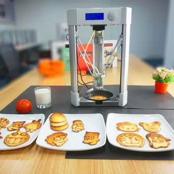 1 шт. 3D-принтер Delta типа для домашнего использования, настольный пищевой 3D-принтер, машина для изготовления блинчиков