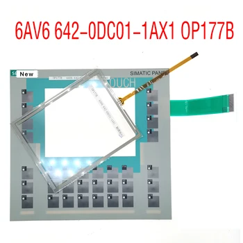 Дигитайзер с сенсорным экраном для 6AV6 642-0DC01-1AX1 OP177B Сенсорная панель для 6AV6642-0DC01-1AX1 OP177B с мембранным переключателем клавиатуры