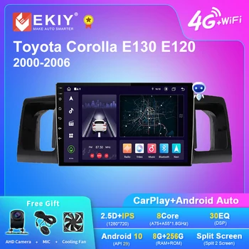 EKIY X7 Android Автомобильный Радиоприемник Для Toyota Corolla E130 E120 2000-2006 Navi GPS 1280*720 GPS Carplay Мультимедийный Плеер Авто Стерео FM
