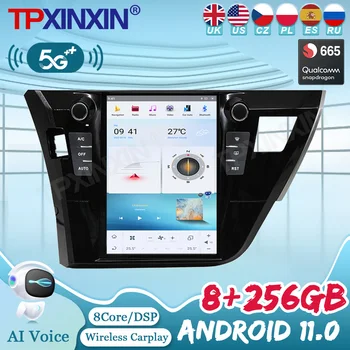 8 Ядерный Android 11 Автомобильный Радиоприемник Авто Стерео Для Toyota Corolla 2014 2015 2016 GPS Navi Мультимедийный Плеер Carplay G6 Системное Головное устройство
