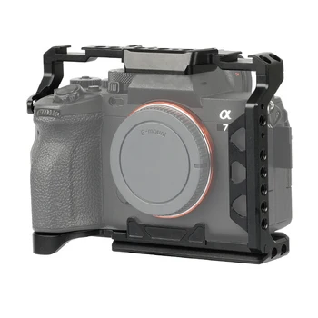 Клетка для камеры Из Алюминиевого Сплава, Видеокамера С Креплением Для холодного Башмака Для Sony A7M4 M3 R3, Быстроразъемная Система, Защитный Корпус, Чехол
