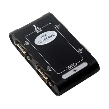 4-портовый адаптер RS232 к USB 2.0 USB Serial DB9 COM конвертер Плата контроллера