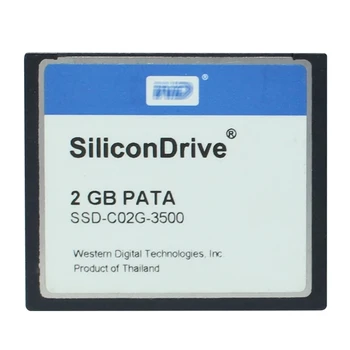 SiliconDrive 64 МБ 256 МБ 512 МБ 1 ГБ 2 ГБ PATA CompactFlash CF Компактная флэш-карта памяти SSD-C02G-3500 для станков с ЧПУ CF Card