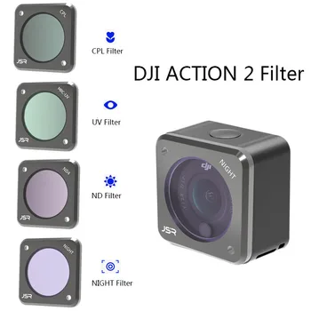 Action 2 Фильтр UV CPL ND NDPL NIGHT STAR Macro 10X Набор Фильтров для объектива Из Оптического Стекла Для DJI Osmo Action2 Аксессуары Для Камеры