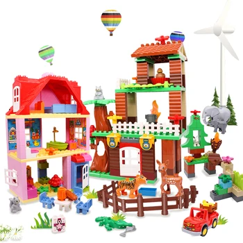 Детские Классические строительные блоки большого размера, Городской парк развлечений 