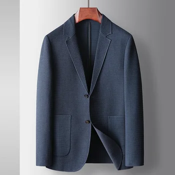Z604-Костюм мужской, тонкий, повседневный, солнцезащитный, эластичный, маленький костюм, весенне-осенняя однотонная куртка в западном стиле, летняя рубашка
