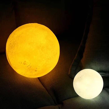 24 см Большая Лунная лампа USB праздничная атмосфера декоративная настольная лампа для сна Сенсорная прикроватная детская лампа креативный подарок платный