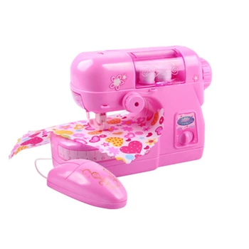 Мини Электрическая Швейная машинка, игрушка для ролевых игр для детей, Креативный подарок для девочек на День Рождения, Рождество, Развивающая игрушка