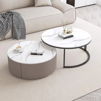 Симпатичный центральный стол в скандинавском стиле, круглый обеденный стол, уникальный дизайнерский столик для пола и боковой стенки, Косметический столик Mesa Auxiliar Salon Home Furniture HDH