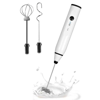Мини-Электрический ручной Вспениватель молока С USB-электроприводом, Миксер для взбивания молока, Капучино, Белый