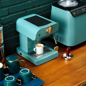 Эспрессо-машина Полностью полуавтоматическая Коммерческая Паровая кофемашина Со встроенной функцией приготовления кофе 800 мл
