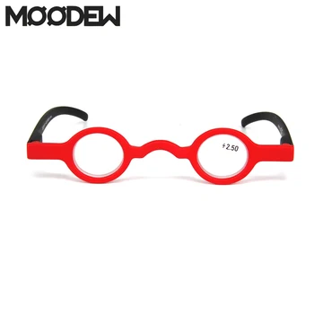 MOODEW Очки для чтения в маленькой круглой оправе для мужчин и женщин, Новые креативные мини-ридеры, ретро цветные очки для пресбиопии в стиле пэчворк