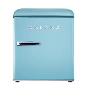 Мини-холодильник с одной дверью в стиле Ретро, 1,7 кубических фута, синий, Estar