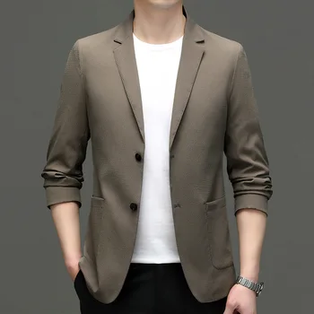 6127-2023, мужской костюм, весенний новый деловой профессиональный мужской костюм, куртка, повседневная корейская версия костюма