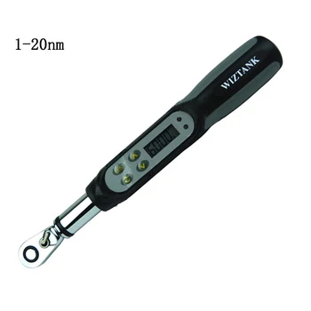 Мини цифровой динамометрический ключ с храповой головкой 1-20 Нм, миниатюрные динамометрические ключи 1/4 дюйма