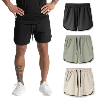 Повседневные мужские однотонные спортивные штаны для бега, летние спортивные штаны для Фитнеса, Трендовые мужские брюки, Одежда для прогулок для мужчин
