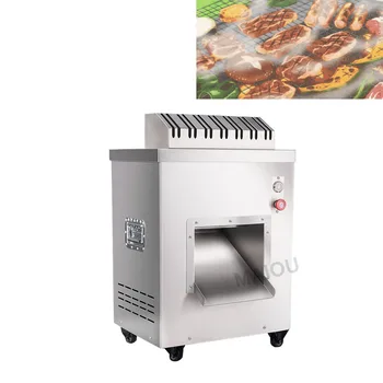 550 кг/ч Автоматическая Электрическая машина для резки мяса и овощей, коммерческая машина для нарезки мясных блоков, цена