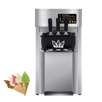 Коммерческая машина для приготовления мягкого мороженого 220 В 110 В Настольная мороженица 1200 Вт