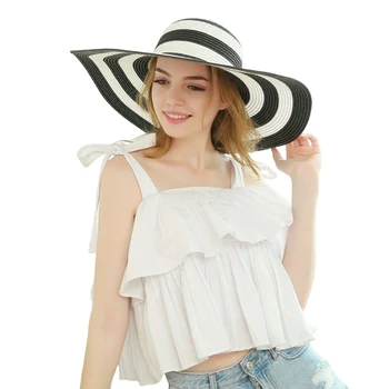 Дышащая пляжная шляпа, женская уличная солнцезащитная шляпа, Соломенная шляпа с большими полями, минималистичные солнцезащитные кепки с защитой от ультрафиолета