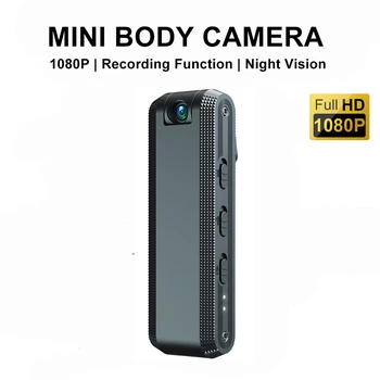 Мини-камера 1080P HD, камера с 180 Вращающимися Объективами, Инфракрасная Микрокамера Ночного Видения, Видеомагнитофон, Цифровая камера