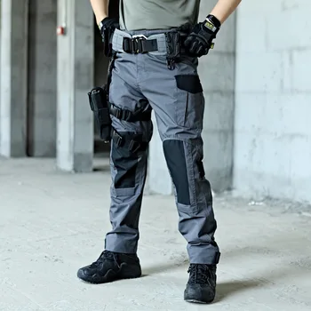 2023 Повседневные мужские брюки Военно-тактические брюки-карго Водонепроницаемые с несколькими карманами Мужские брюки Износостойкие походные брюки Новые