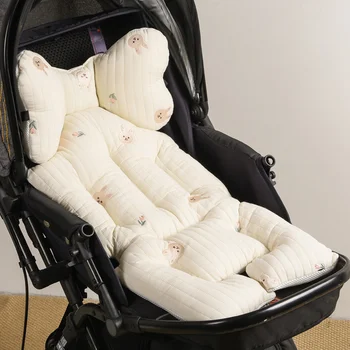 Подушка для сиденья детской коляски, коврик для автомобиля, подкладка Puchair, плотный хлопковый дышащий матрасик для тележки, Аксессуары для детских колясок для новорожденных