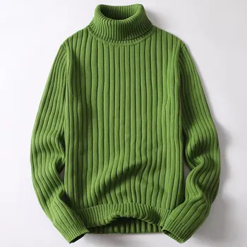 Говорящий свитер, мужская осенне-зимняя повседневная универсальная мужская одежда, теплая нижняя рубашка, мужской однотонный скручивающийся свитер