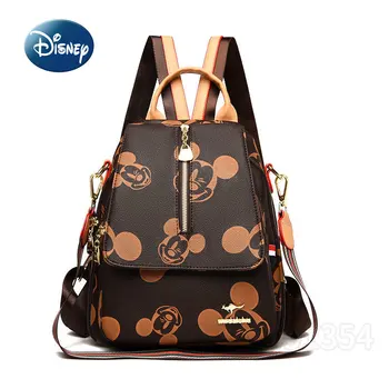 Disney Mickey 2023, Новый модный Женский рюкзак, Роскошный Брендовый Женский рюкзак, Многофункциональный рюкзак для путешествий Большой емкости