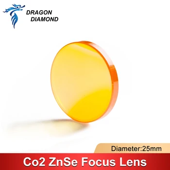 ДРАКОН Алмазный Китай Co2 ZnSe Фокусный объектив Диаметром 25 мм Фокусное расстояние 50.8/63.5/76.2/101.6/ 127 мм Для Co2 лазерной гравировки