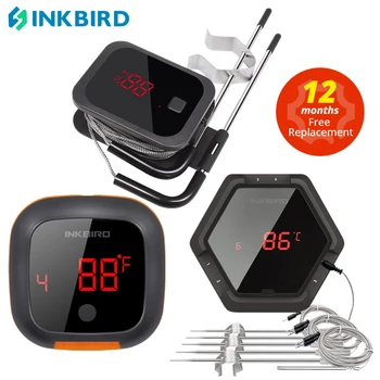 INKBIRD IBT 2X 4XS 6XS 3 Типа Приготовления Пищи Bluetooth Беспроводной Термометр для Барбекю Зонды и Таймер Для Духовки Мяса Гриль Бесплатное Управление Приложением