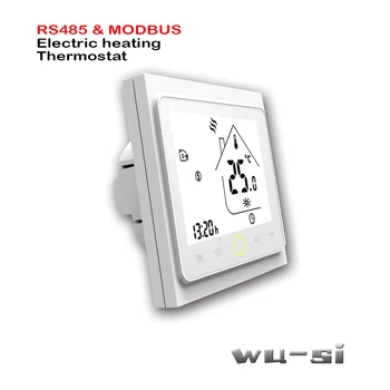 Термостат внутреннего электрического отопления 95-240 В переменного тока, с управлением по RS485 и Modbus, внутренними и внешними двойными датчиками, 24 В переменного тока опционально