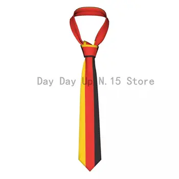 Классический мужской галстук, шелковые мужские галстуки для свадьбы, деловой галстук для взрослых, повседневный галстук с немецким флагом
